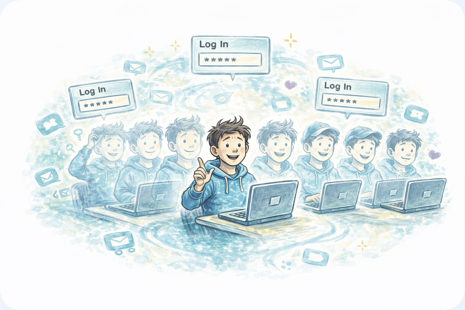 Viele Accounts / Identitätsfragmentierung